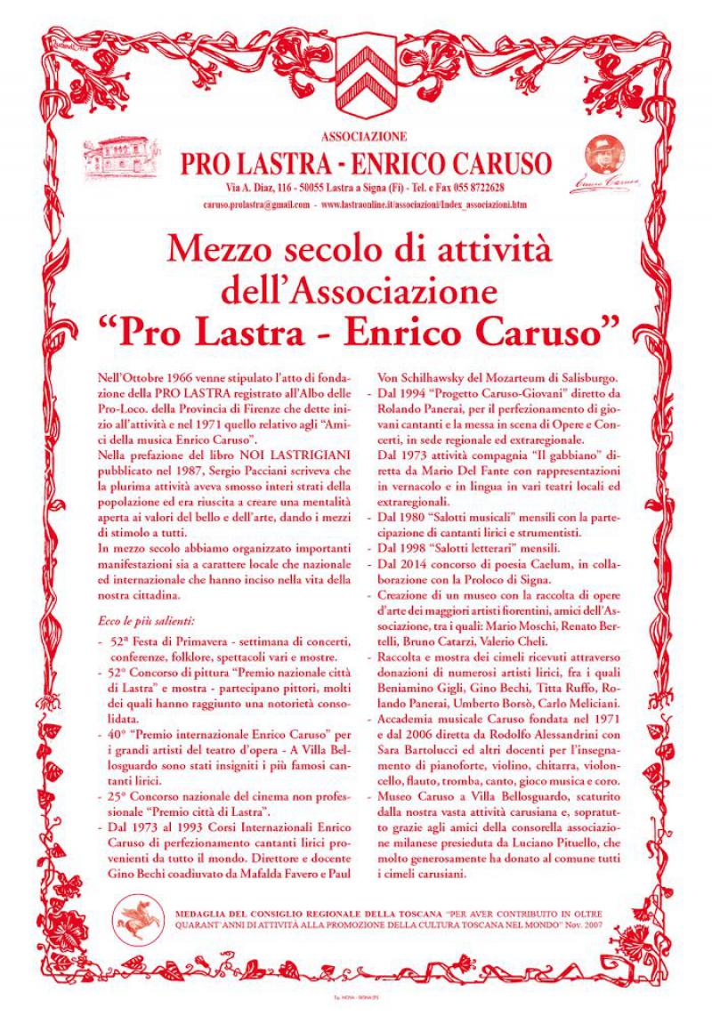 Mezzo secolo di attività della Pro-Lastra Mezzo secolo di attività della Pro-Lastra