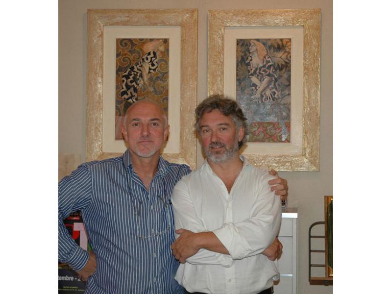 2005 - Firenze - Art-our 2° edizione, Giovanni  Maranghi, e Fabio Fornaciai della Galleria Tornabuoni di Firenze