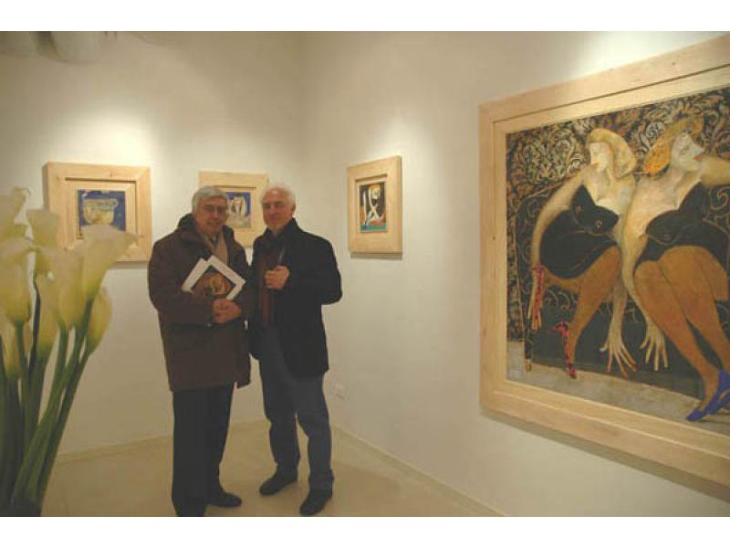 2005 Fano - Le faccio le scarpe, Maranghi con il critico Luciano Caprile