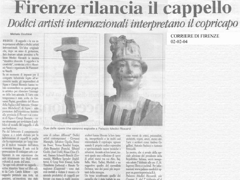 IL CORRIERE DI FIRENZE per la paglia 02 II 04