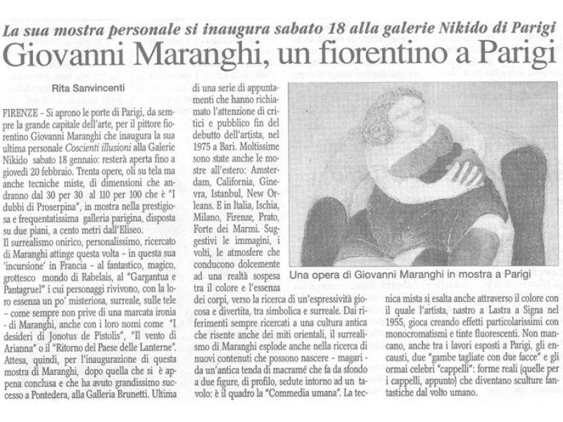 IL CORRIERE DI FIRENZE per Parigi 09 I 03