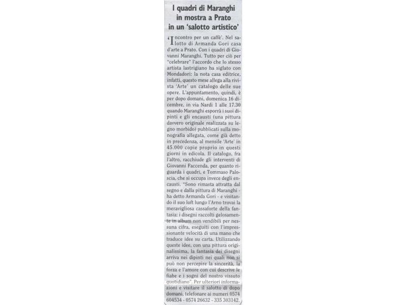 METROPOLI per Armanda  14 XII 2001
