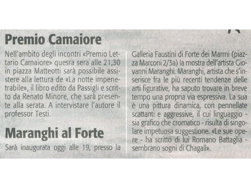 IL GIORNALE per Faustini   14 VII 02