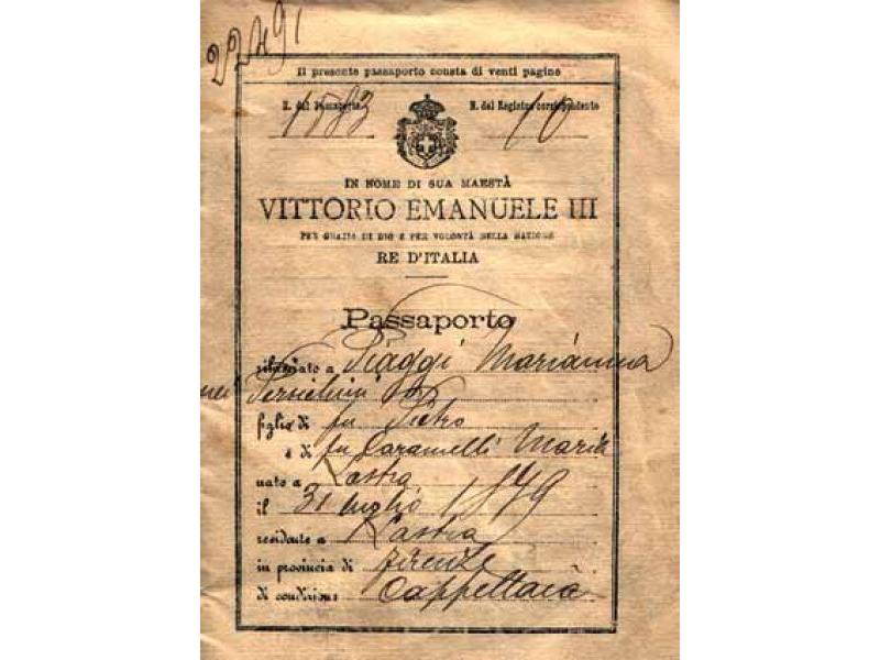 Carta di identità, prima di copertina