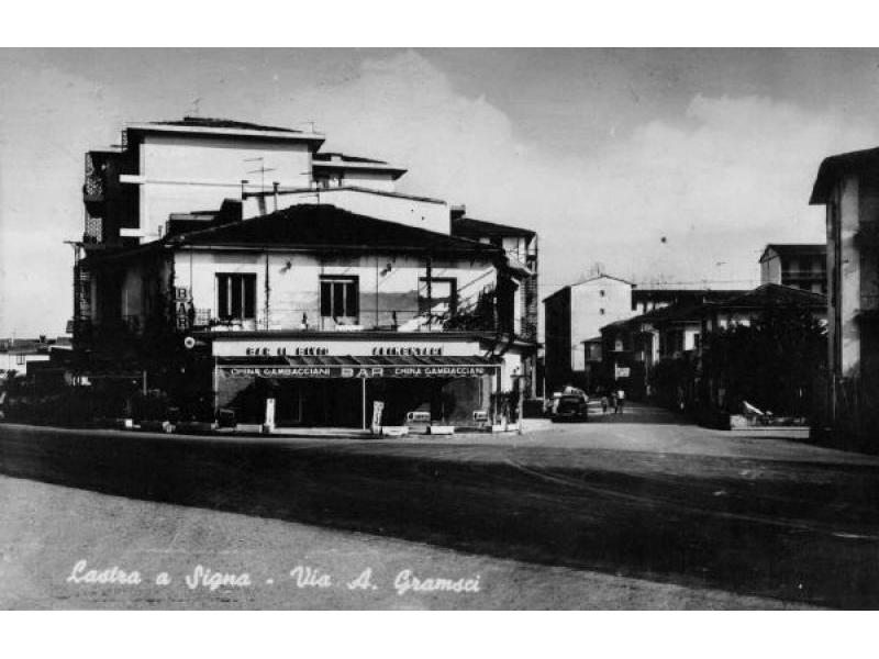 Lastra, incrocio via Gramsci - via Livornese 1960