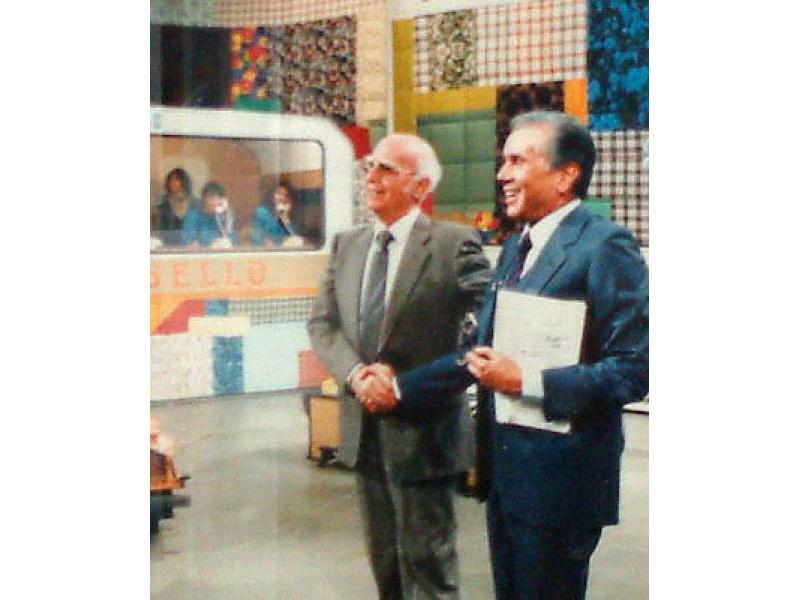 Gino Bechi con Enzo Tortora a Portobello