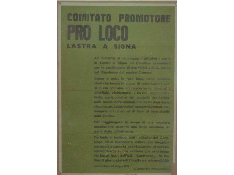 1966 Comitato promotore PRO LOCO di LASTRA