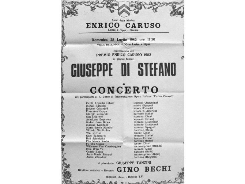 Premico Caruso 1982 a Giuseppe Di Stefano