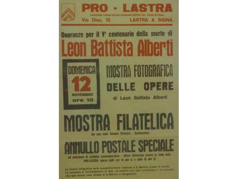 Leon Battista Alberti manifestazione per V centenario della morte