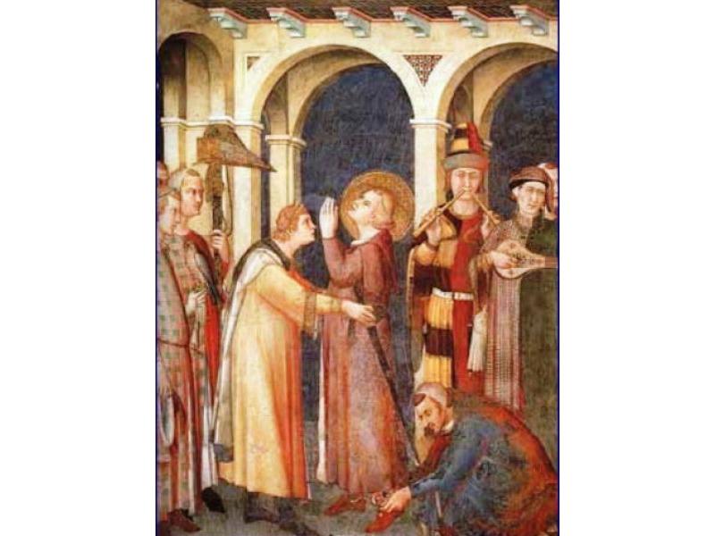 Simone Martini: San Martino riceve l'investitura,<br>Basilica Inferiore di San Francesco