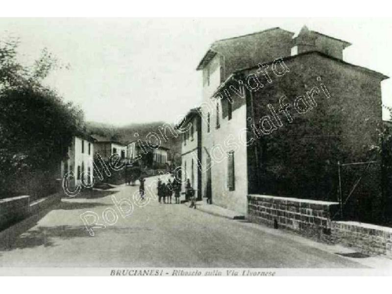 Brucianesi Riboscio sulla via Livornese - 1945 (Lastra a Signa)