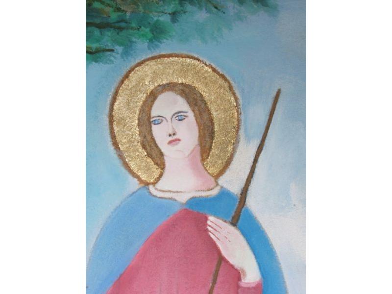 Beata Giovanna a La Luna di Lastra a Signa. Foto successiva al restauro del tabernacolo (2007)