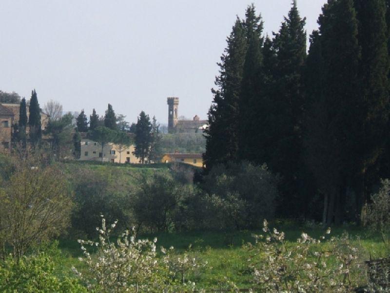 Panorama con la chiesa di San Martino a Carcheri (Lastra a Signa 2007)