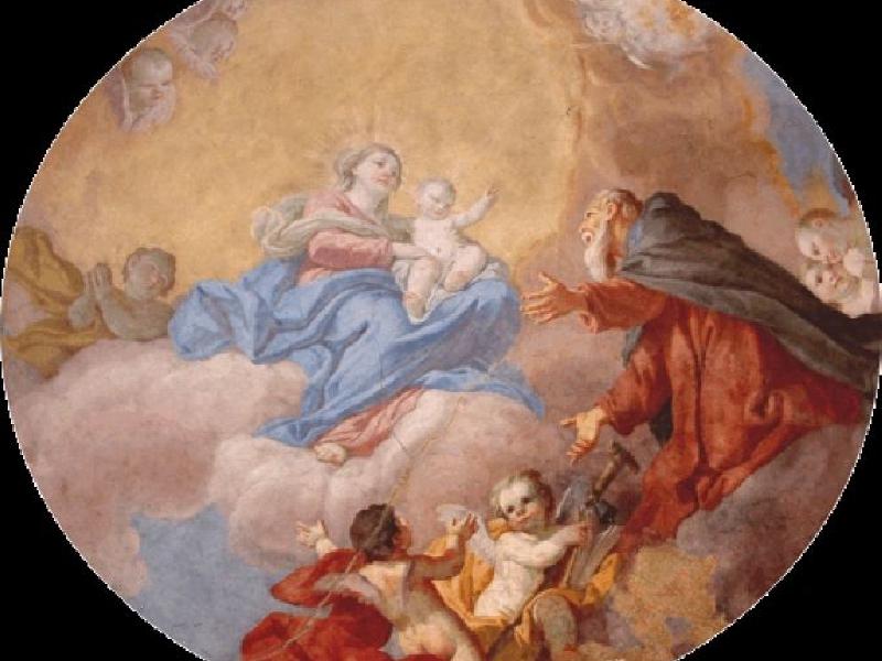 Sant`Antonio Abate e la Vergine V.Meucci (XVIII sec). Compagnia di S.Antonio Abate, Chiesa di Sant'Ilario, Lastra a Signa, 2007
