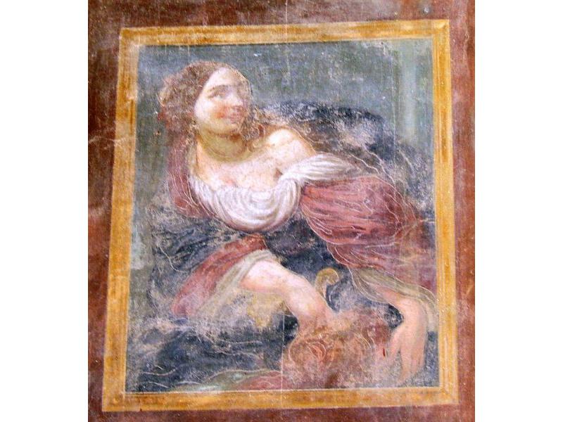 Santo Stefano a Calcinaia<br>Affresco del portico (XVII sec) | Lastra a Signa, foto 2006