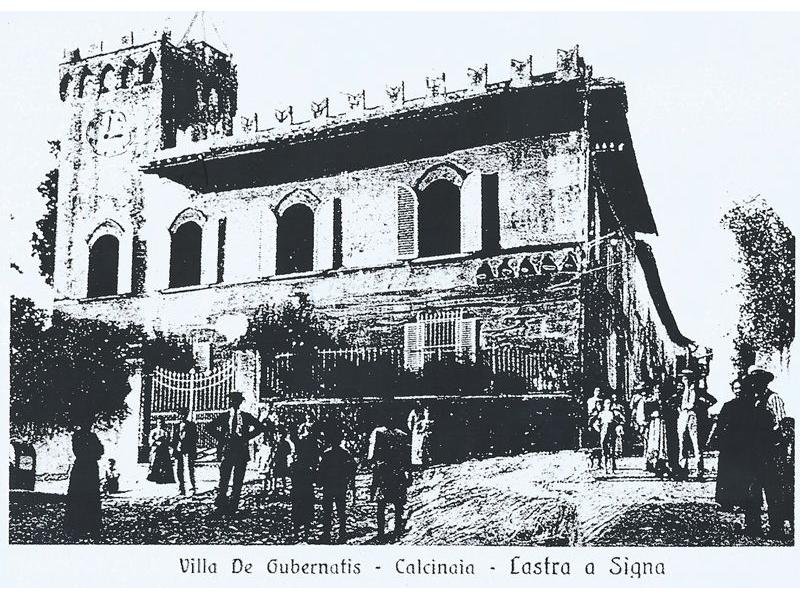 Calcinaia di Lastra a Signa. Villa de Gubernatis - 1914