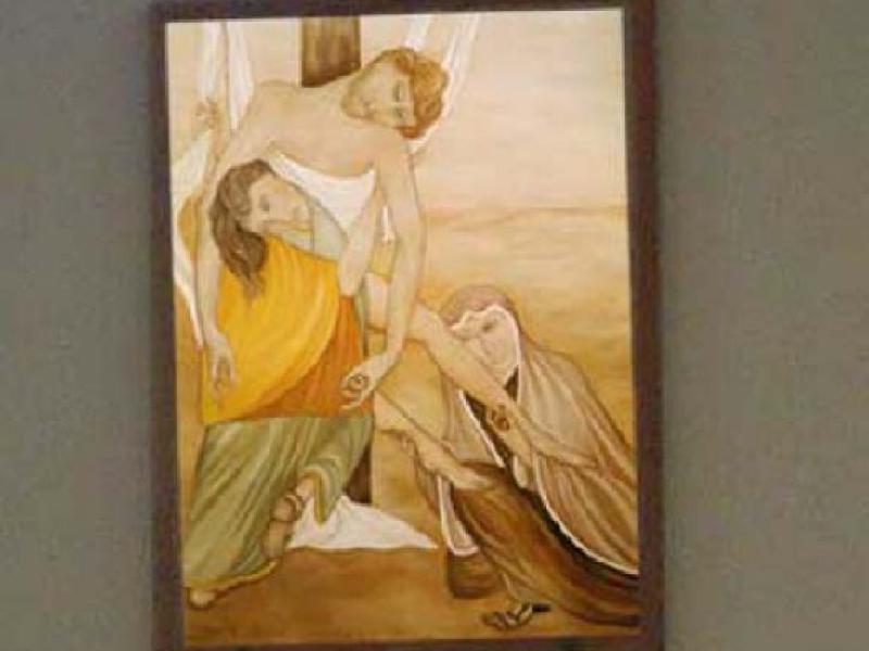 Chiesa della Natività<br>Deposizione (Antonio Manzi - 1988) | (Chiesa della Natività di Lastra a Signa)