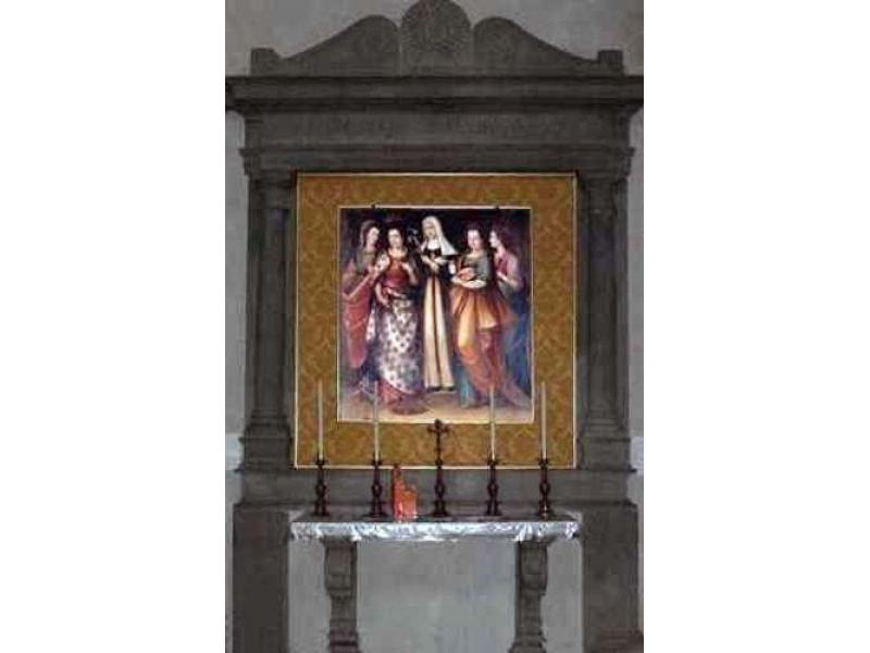 Altare di San Sebastiano - Tela di Pietro Salvestrini (1574-1631) | Chiesa di San Martino a Gangalandi