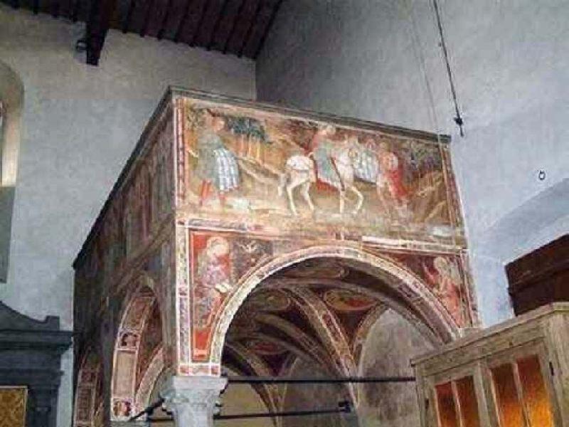 San Martino che dona il mantello, Bicci Di Lorenzo XV sec | chiesa di San Martino a Gangalandi, Lastra a Signa