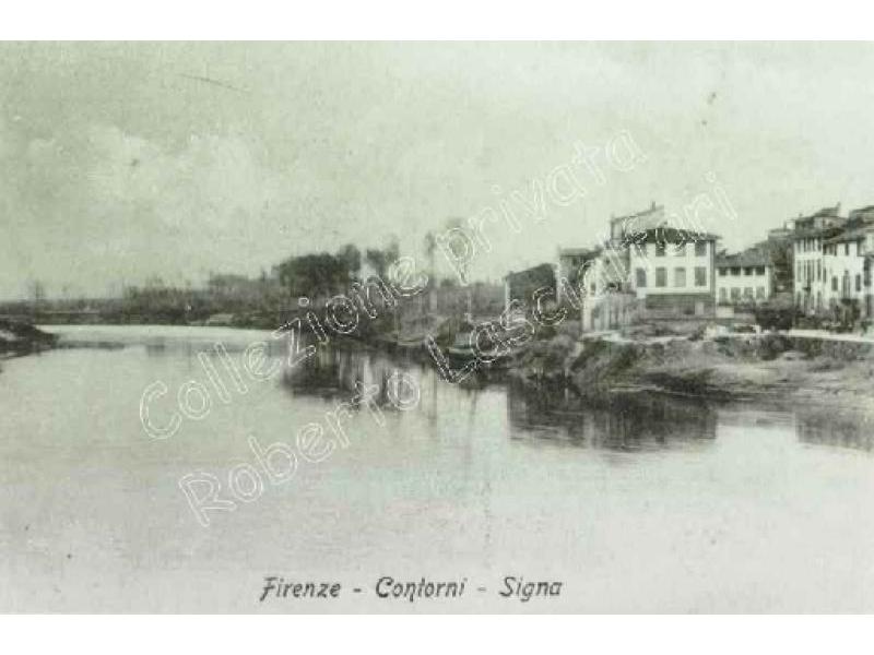 Panorama dell`Arno fra Signa e Ponte a Signa - 1920