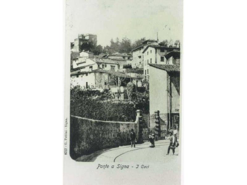 Ponte a Signa, curva de  I Caci - 1911
