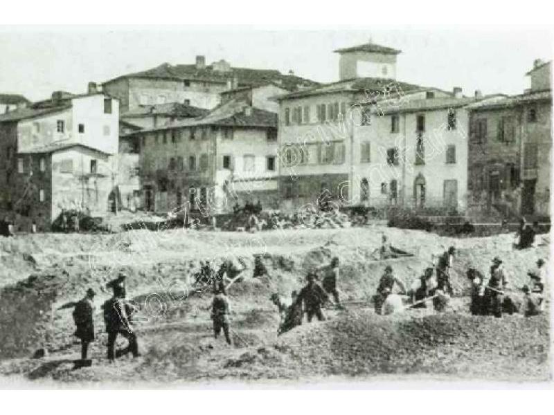 Ponte a Signa -  23  Sistemazione dell`Arno Giovanissimi operai 1903