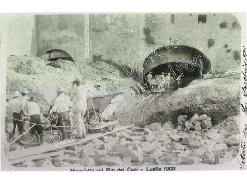 Ponte a Signa 12  Sistemazione dell`Arno Manufatto sul Rio Caci 1903