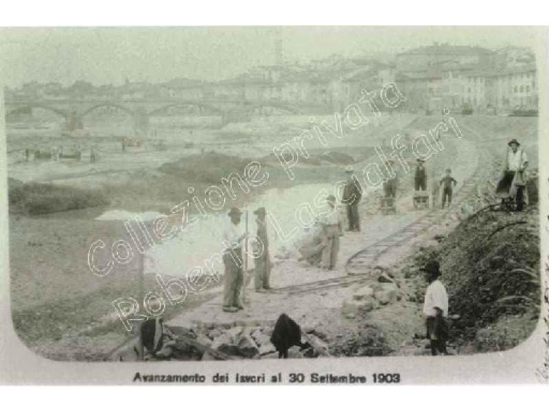 Ponte a Signa -  19  Sistemazione dell`Arno  1903
