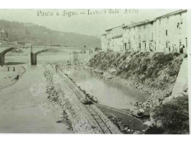 Ponte a Signa -  09  Sistemazione dell`Arno  1904