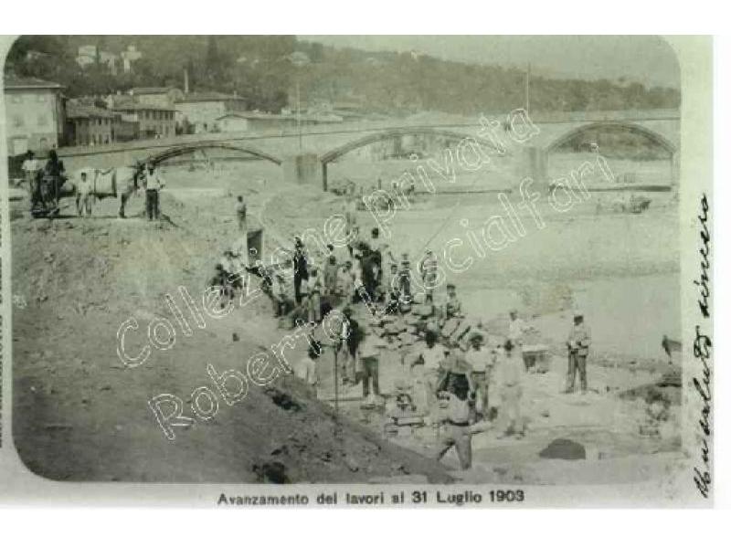 Ponte a Signa -  11  Sistemazione dell`Arno  1903