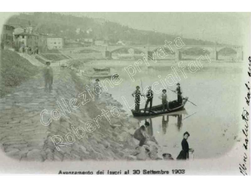 Ponte a Signa -  20  Sistemazione dell`Arno Giovanissimi operai 1903