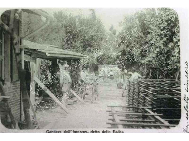Ponte a Signa -  14  Sistemazione dell`Arno - Cantiere dell`impresa detto DELLA SALITA 1904