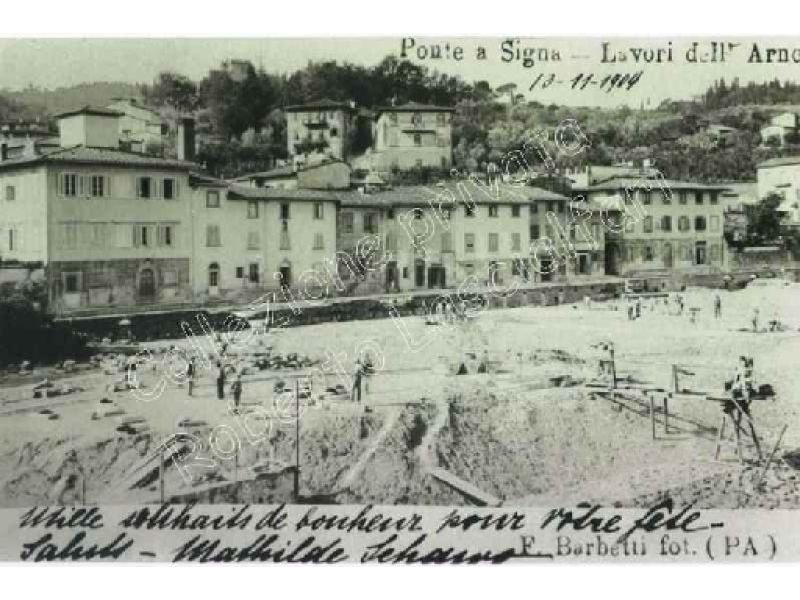 Ponte a Signa -  03 Sistemazione dell`Arno  1909