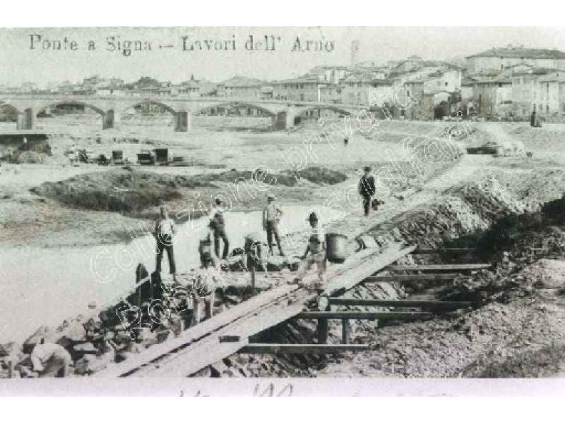Ponte a Signa -  07 Sistemazione dell`Arno  1904
