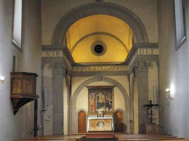 Eremo di Lecceto<br>Panoramica chiesa<br>SS Jacopo e Filippo a Lecceto (xv sec)<br>(2005 Malmantile)