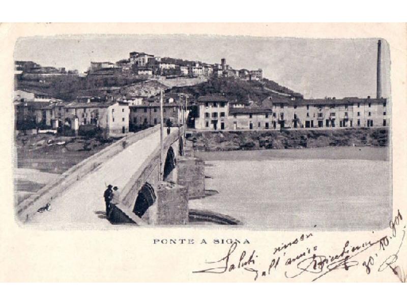 1901 Il Ponte e Castello di Signa