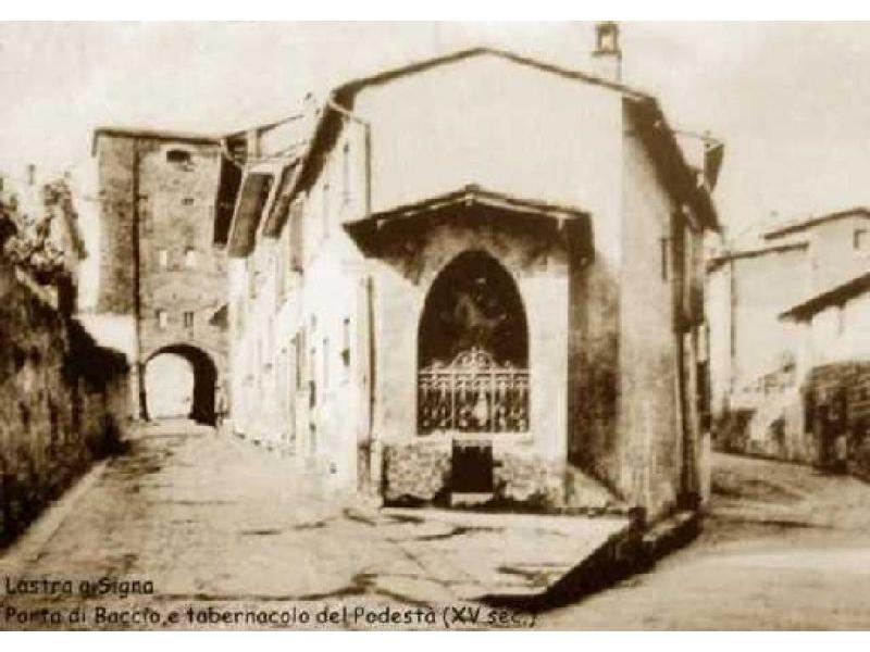 Tabernacolo del Podestà<br>(foto 1940) | Lastra a Signa