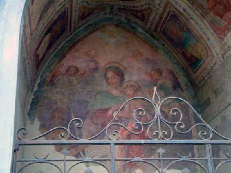 Tabernacolo del Podestà<br>Madonna con Bambino tra Santi<br>(Scuola Fra’ Bartolomeo XVI sec) 2011 | Lastra a Signa