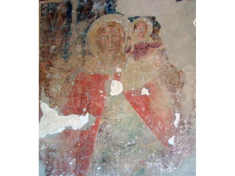 Chiesa San Pietro in Selva. San Cristoforo (Orcagna, XIV sec) | Malmantile