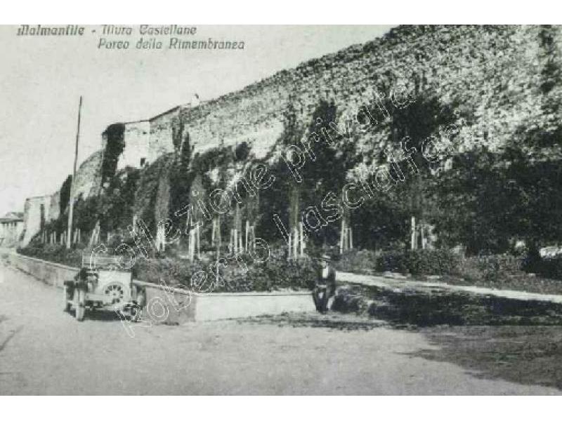 Malmantile. Mura castellane e Parco della Rimembranza foto 1927