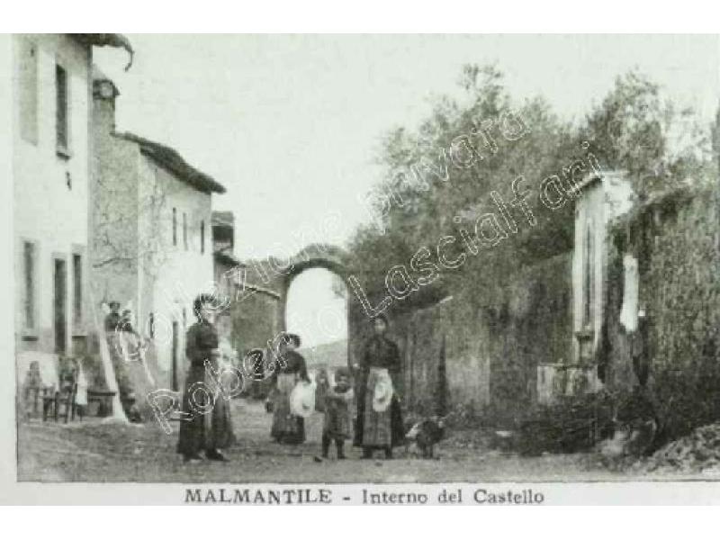 Malmantile. Interno del castello foto 1910