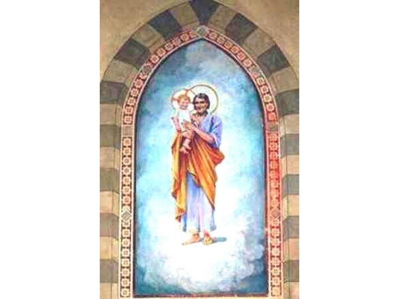 San Giuseppe. (G.Santelli XIX sec) | Chiesa di San Romolo, Lastra a Signa