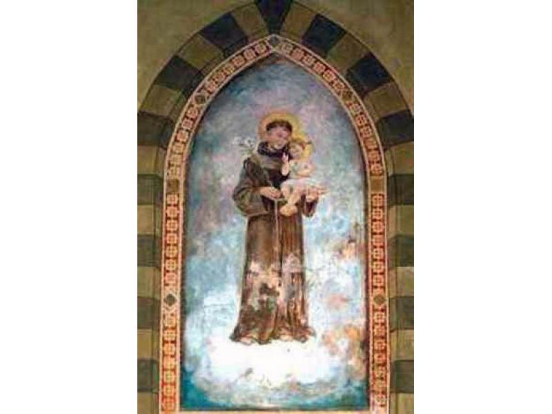 Sant`Antonio. G.Santelli, (XIX sec) | Chiesa di San Romolo, Lastra a Signa