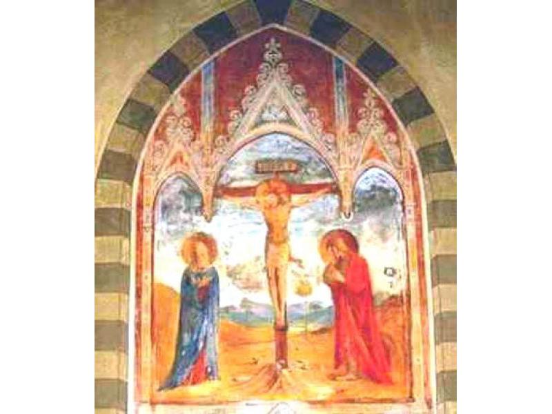 Crocifissione. G.Santelli, (XIX sec) | Chiesa di San Romolo, Lastra a Signa