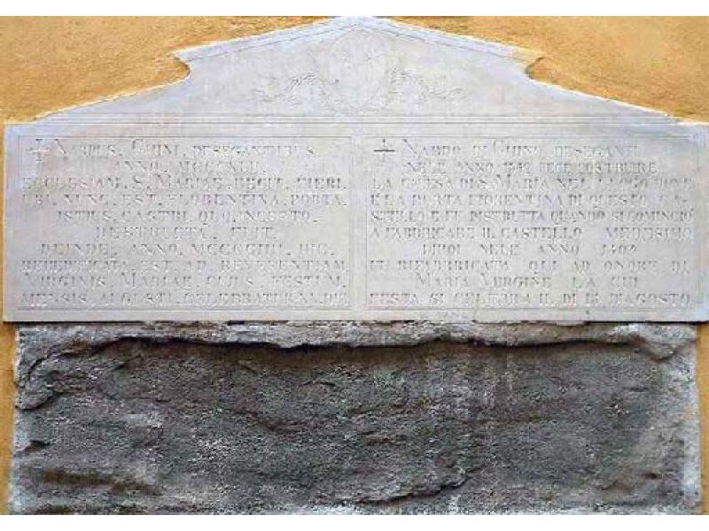 Lapide a memoria della costruzione nel XV sec. 2006 | Lastra a Signa