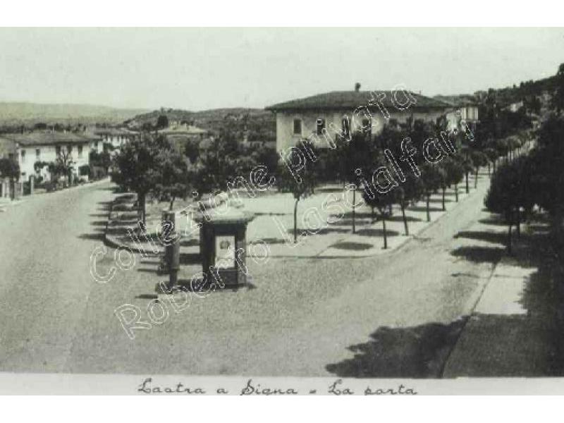 Lastra a Signa,  La Posta con i giardini del Campino 1930