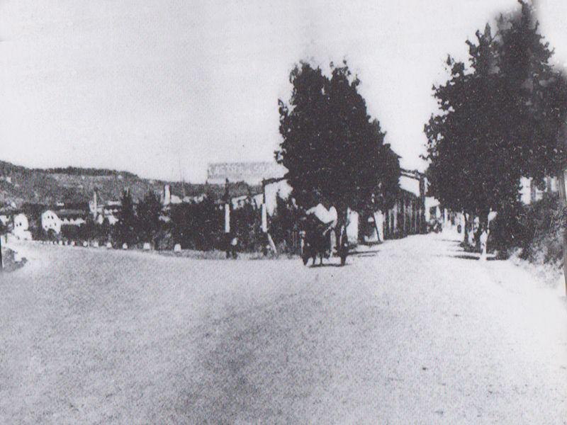 Tripetetolo di Lastra a Signa, ingresso del paese 1950