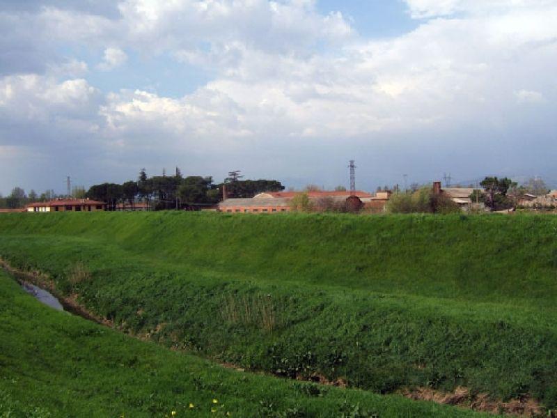 Lastra a Signa, Parco Fluviale. Panorama zona fornace Carlini