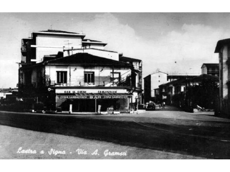 Bivio fra via Livornese a via Gramsci, 1960 | Lastra a Signa