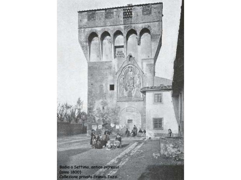 Badia a Settimo, antico ingresso (1800)